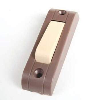 634 600 Low Voltage Non-Illuminated Door Bell Pushbutton, 48 V AC, 2-5/8 in H x 3/4 in W x 3/4 in D, Plastic