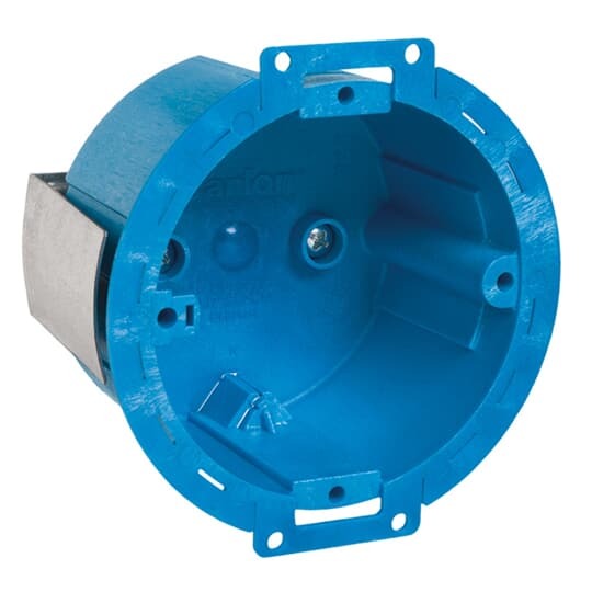 BH614R Carlon New/Old Work Non-Metallic Ceiling Box, PVC, 14.5 cu-in Capacity, 3.17 in D