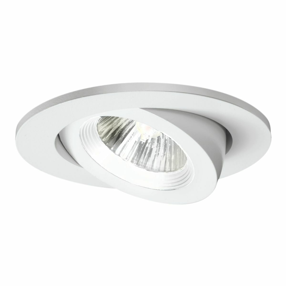 3009WHWB Halo 3009 Tilt Adjustable Circle New Construction Lighting Trim Ring, 3 in Dia Inside x 4-1/4 in Dia Outside, Incandescent Lamp, For Use With H36ICAT, H36TAT, H36RTAT, H36LVICAT, H36LVTAT, H36LVRTAT, H38ICAT and H38LVICAT Housing, Aluminum