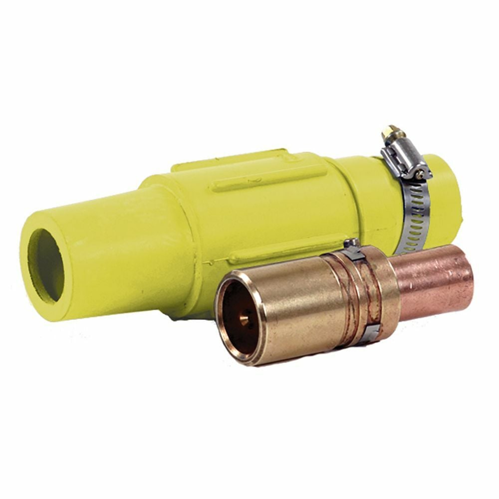 E1017-113 Cam-Lok J Series Vulcanized Female Plug, 600 VAC/VDC, 340 A, 250 kcmil Wire, Crimp Connection, NEMA 3R NEMA Rating