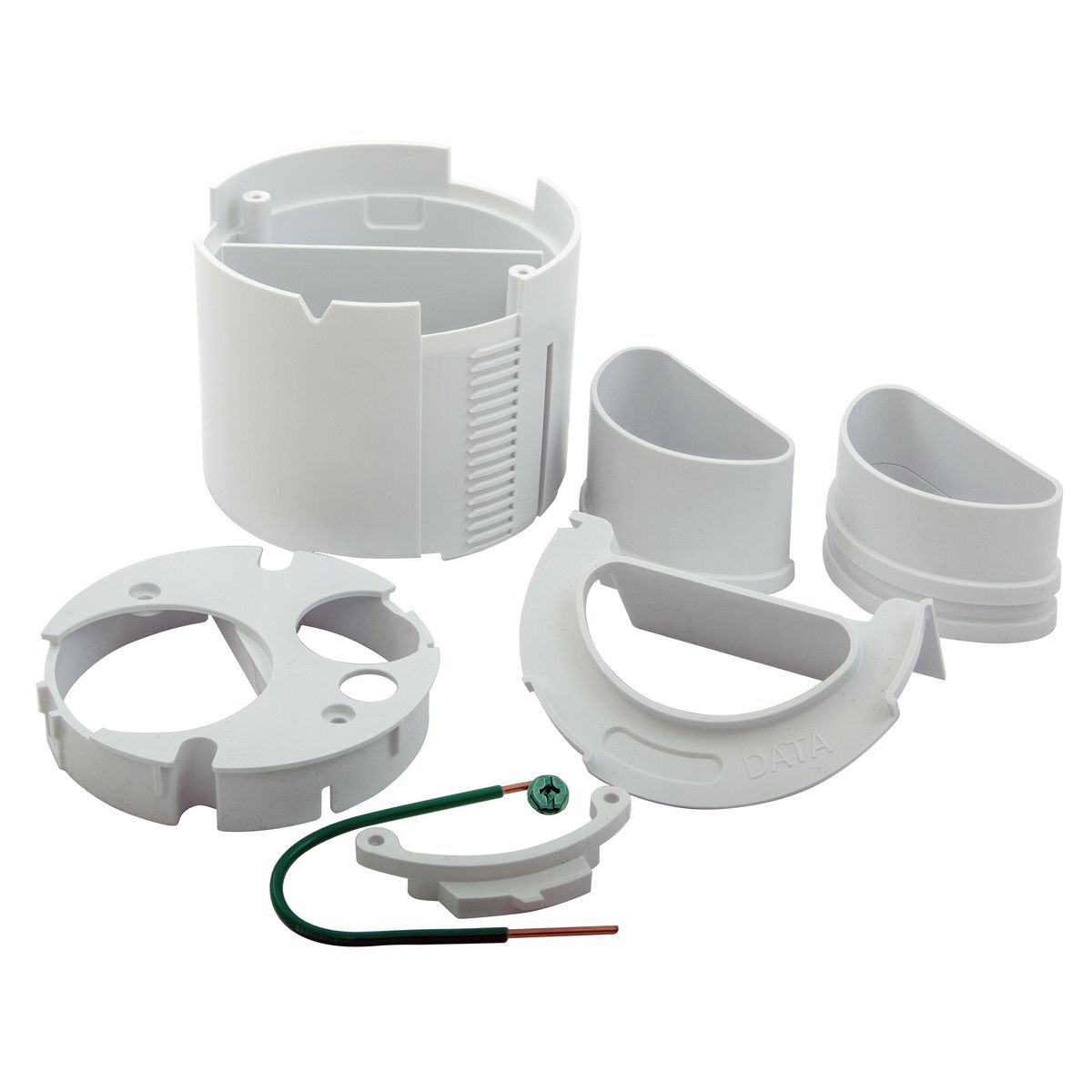 CFBS1R4FFCUP CFB Floorbox, For Use With CFBS1R4FFCVR Series Furniture Feed Covers, Non-Metallic, White