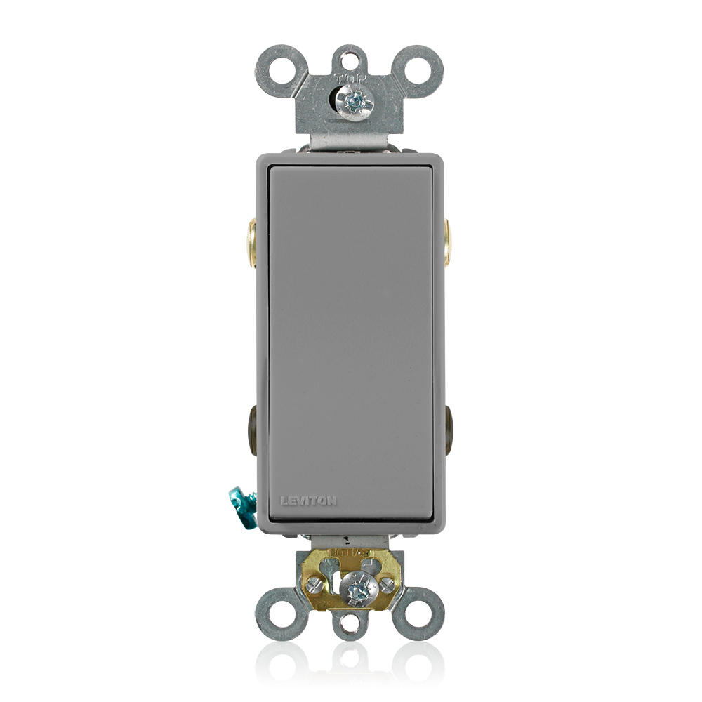 5624-2GY Self-Grounding AC Quiet Switch, 120/277 V AC, 20 A, 1 hp, 2 hp Power Rating