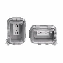 TP7491 Weatherproof Outlet Cover, 4-3/4 in W x 6.085 in D, Self-Close Cover, Polycarbonate