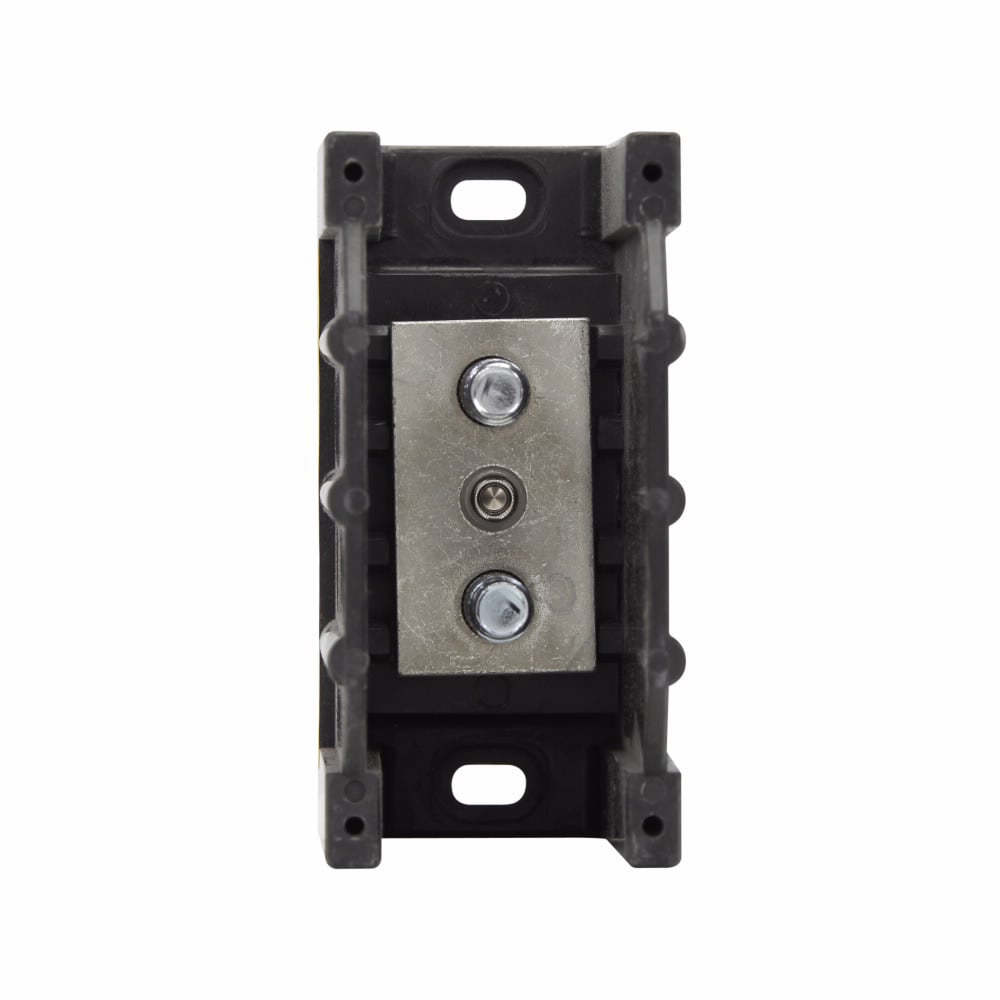 16390-1 Barrier Molded Power Terminal Block, 600 V AC/DC, 250 A, 1 Pole, Aluminum/Thermoplastic
