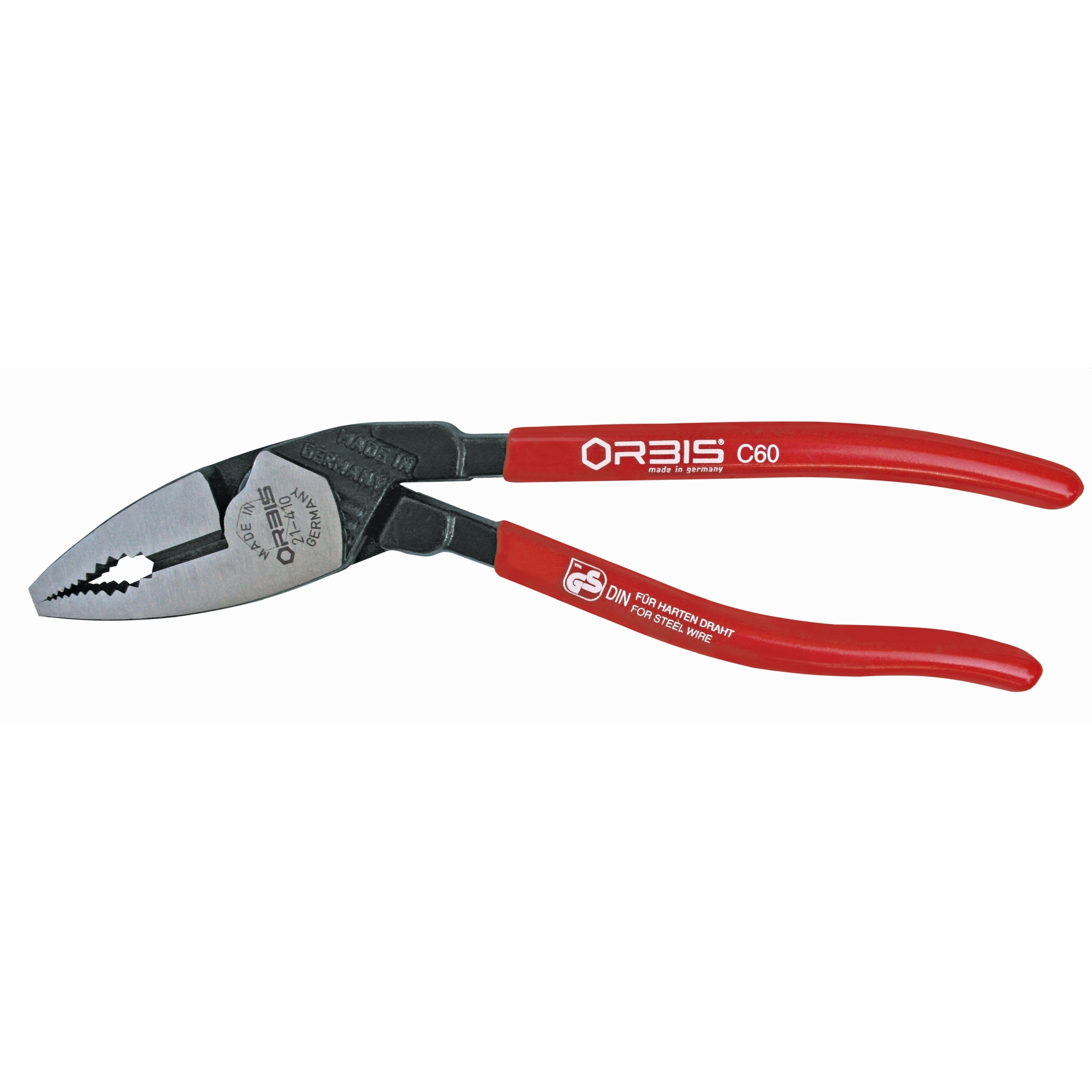 Combination Pliers 25° Angled, 7 1/2 in., Plastic Coating