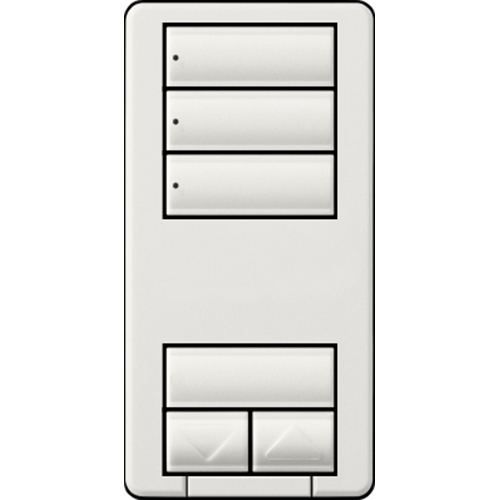 RRD-HN3S-WH seeTouch LED+ Hybrid Keypad for RA3 Systems, 100W LED, 3 Scene with Raise/Lower, Neutral Required, 120V, White
