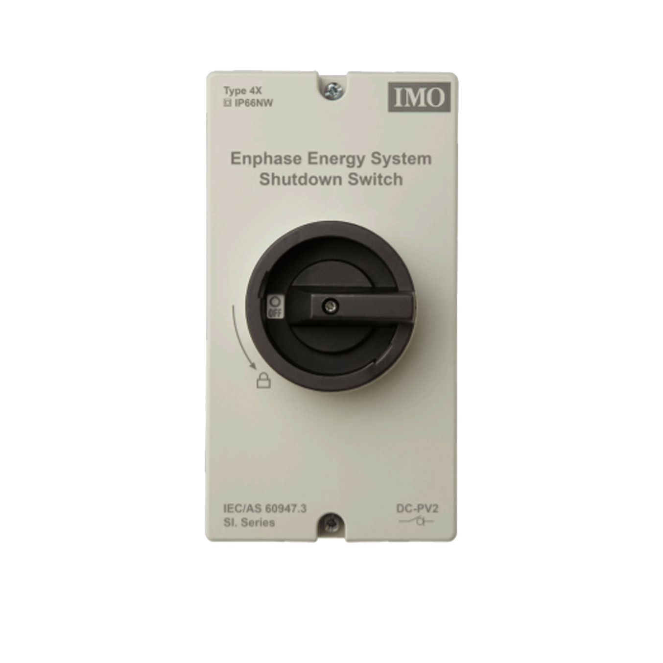 Switch, 2 pole, 1 string, 600V, 16A, For Rapid Shut Down unit
