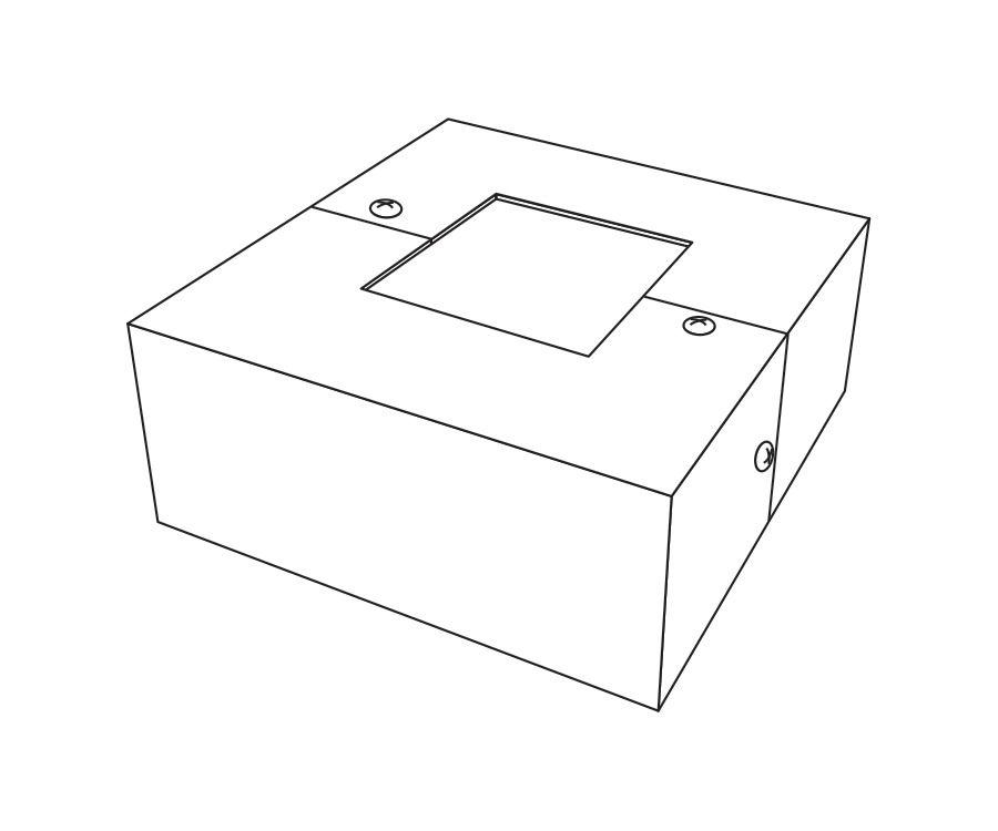 BC4 Base Cover, For Use With 4 in Square Steel Pole, Steel