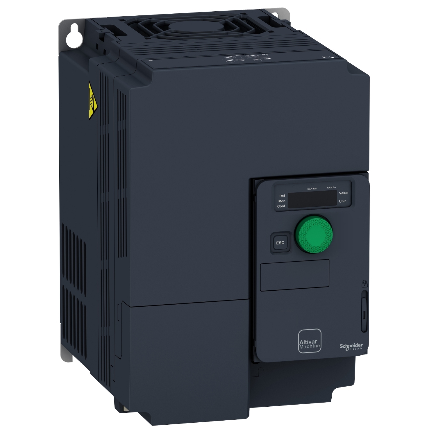 ATV320U55S6C Altivar 320 3-Phase Compact AC Variable Speed Drive, 575/600 V AC, 7.5/8.4 A, 7-1/2 hp, 5.91 in W x 7.01 in D