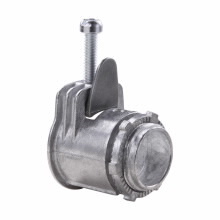 ACB50DC Non-Insulated Box Connector, 1/2 in Trade, 1/2 in Knockout, 0.468 to 0.61 in Cable Openings, Die Cast Zinc