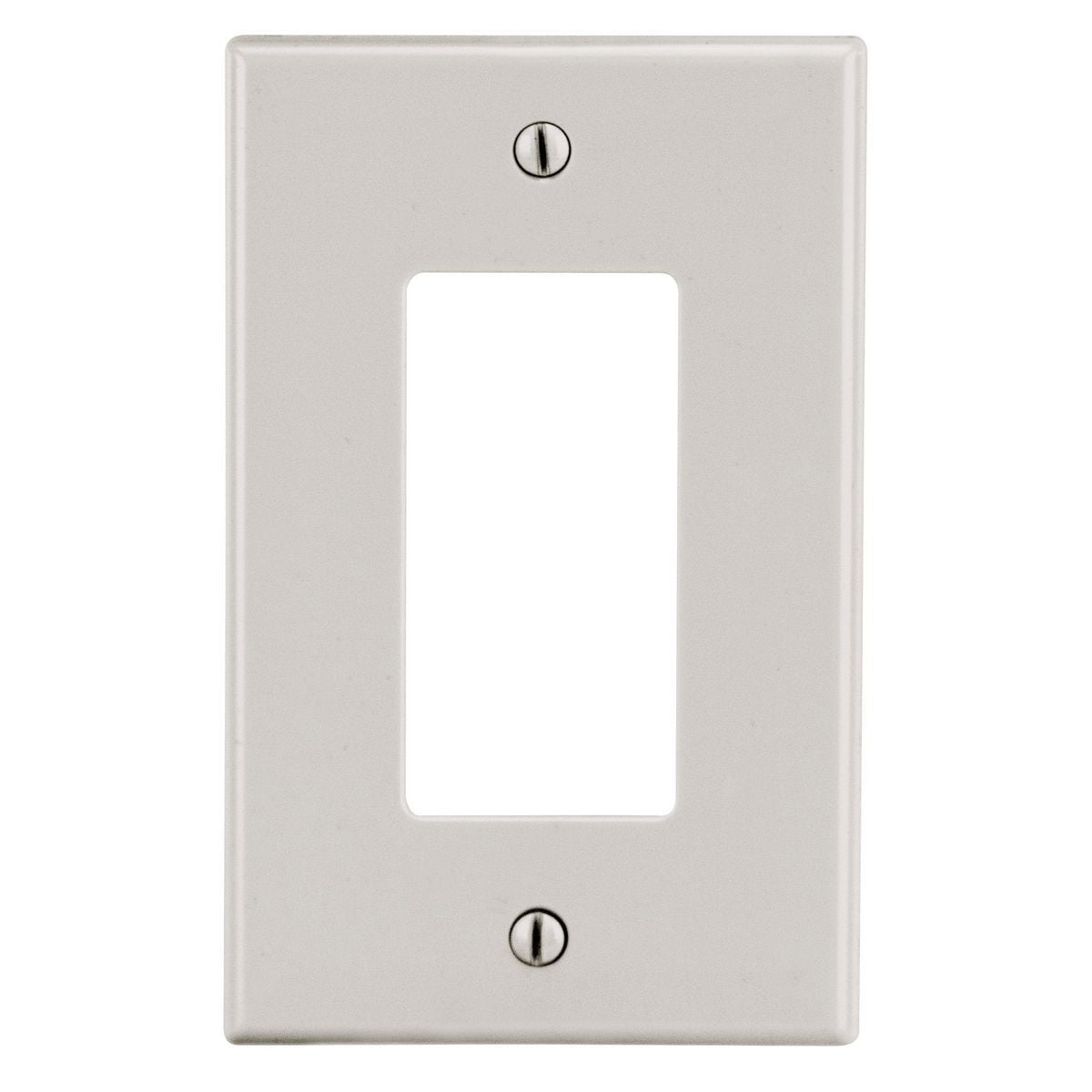 P26LA Standard Wall Plate, 1 Gangs, 2.88 in W x 4.63 in H, Polycarbonate Thermoplastic, Light Almond