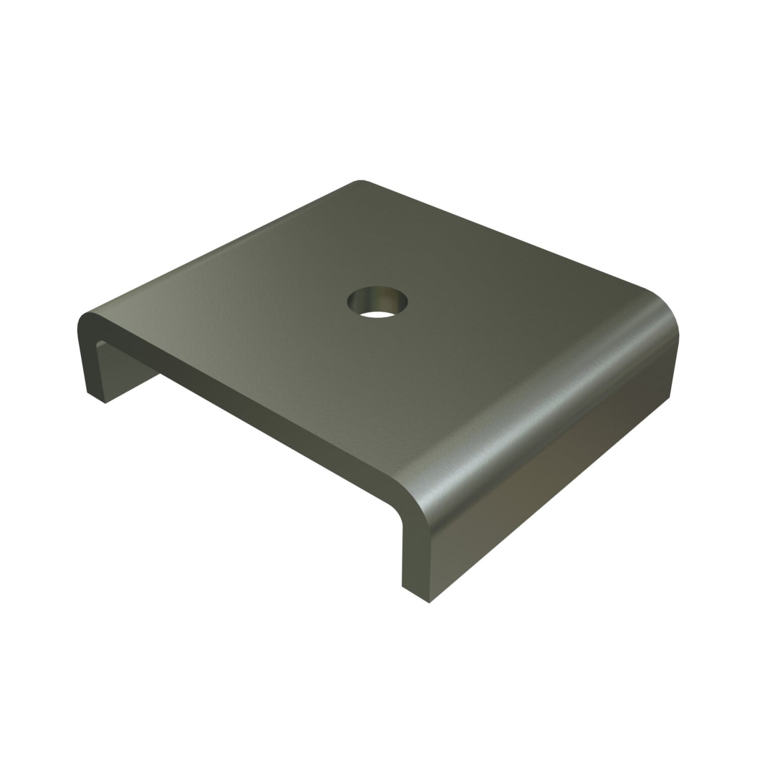 P2800-50-EG Channel U-Shaped Fitting, 1 Holes, 1-5/8 in L x 1-5/8 in W, For Use With 1-5/8 in W Series Channel, HRPO Steel