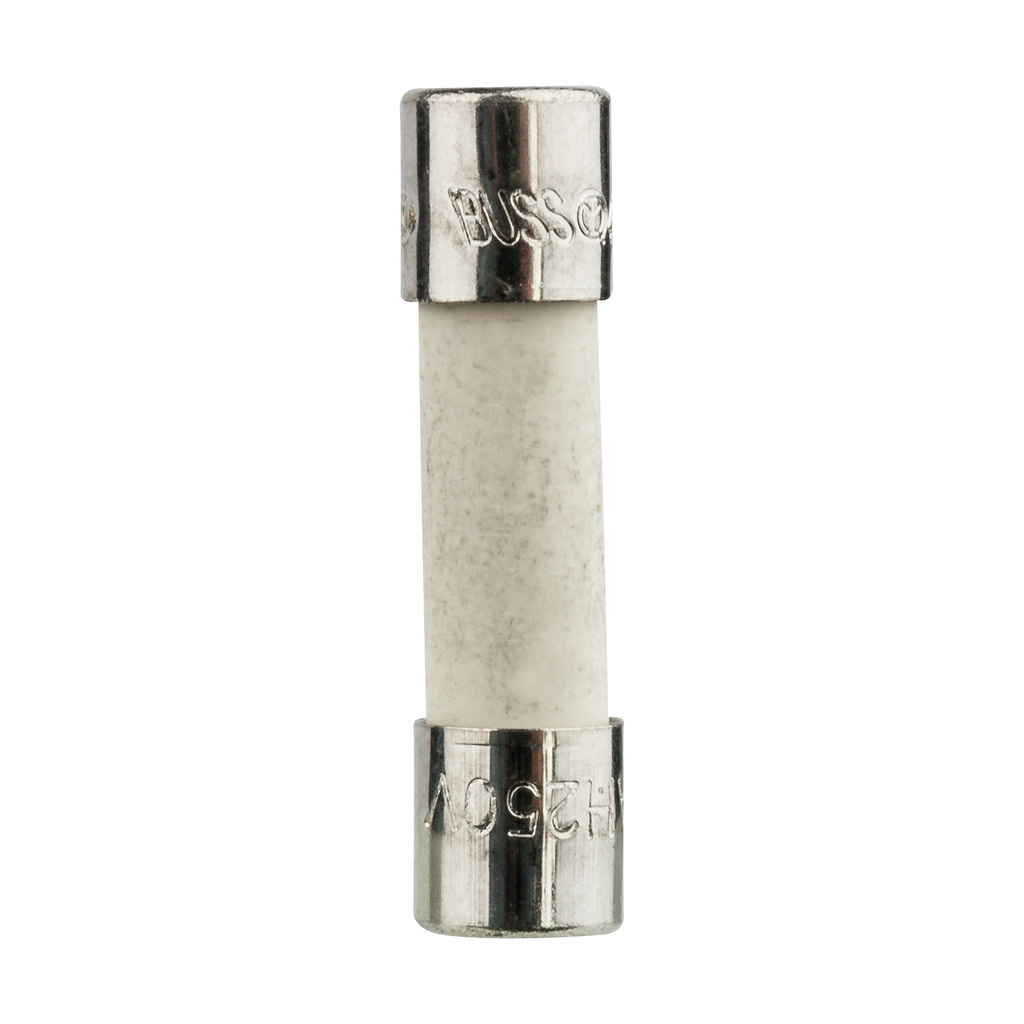 BK/S505-1-R S505 Electronic Small Dimension Time Delay Fuse, 1 A, 250 V AC/32 V DC, 1.5 kA Interrupt, Cylindrical Body