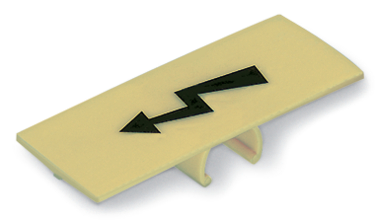 285-440 285 Protective Warning Marker, For Use With High Voltage Symbol, 0.059 MJ Fire Load, Polyamide, Yellow