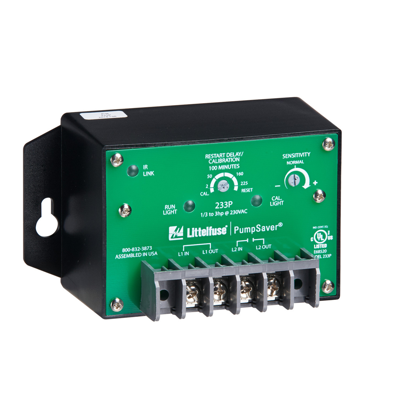 233P-1.5-ENCL Symcom PumpSaver 1-Phase Pump Protection Relay, 230 V AC, 1NO 1 Form A SPST Contact