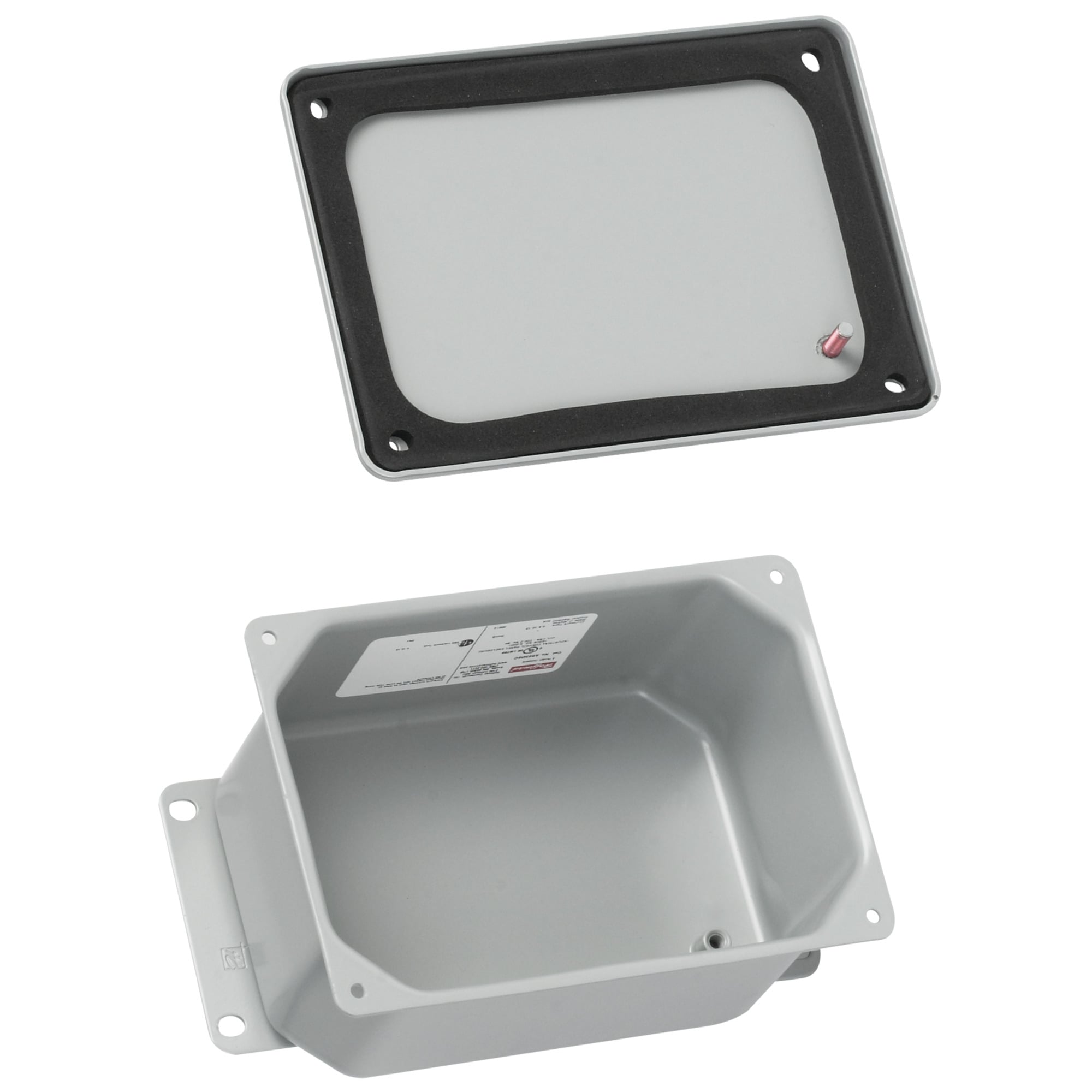 A643DSC Contoured Junction Box, 5-3/4 in H x 4 in W x 2-3/4 in D, Flat Screw Cover, NEMA 4/IP66 NEMA Rating, Steel