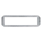 Horizontal Mounting Bracket, Length 16 Inches, Galvanized Steel, Stamped Rule on Bracket with 1/4 Inch, 1/2 Inch, and 1 Inch Markings, Bracket Accepts Three 4 Inch Square or Two 4-11/16 Inch Boxes, Deep or Shallow