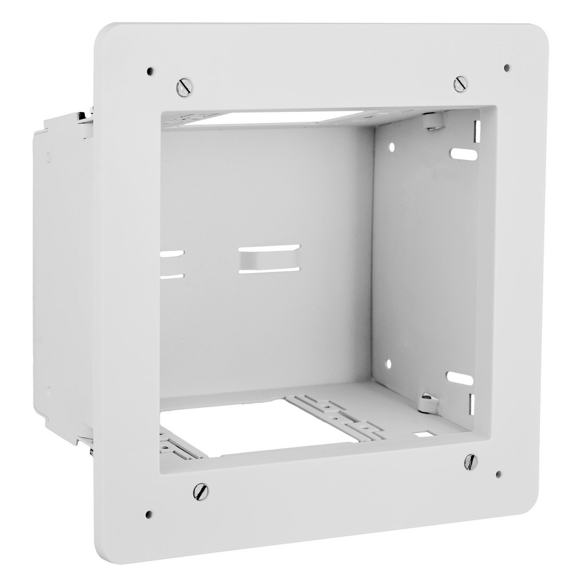 NSAV62M 2-Gang Folded Standard In-Wall Enclosure, 6-1/2 in L x 3.37 in W x 7.92 in D, Cold Rolled Steel
