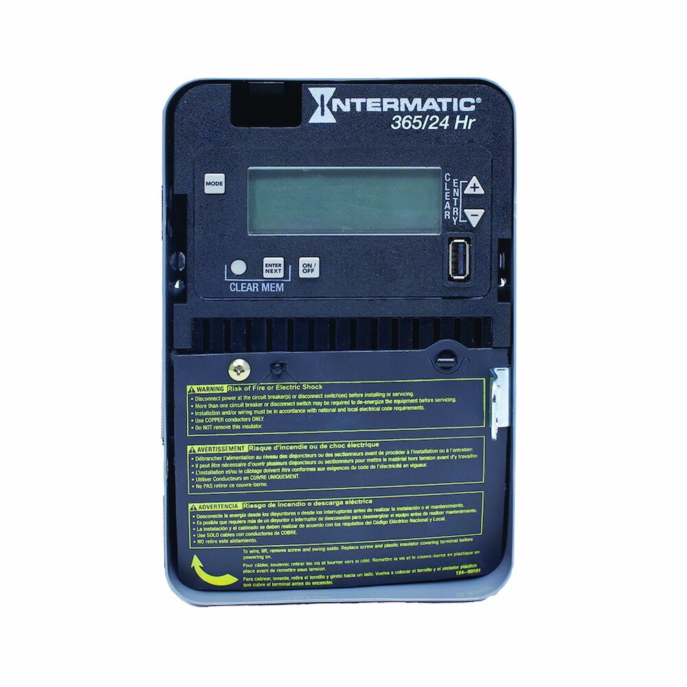 ET2105C 365 Day/24 Hour 1 Circuit Electronic Controller, 120-277V, SPST, Indoor Metal Enclosure