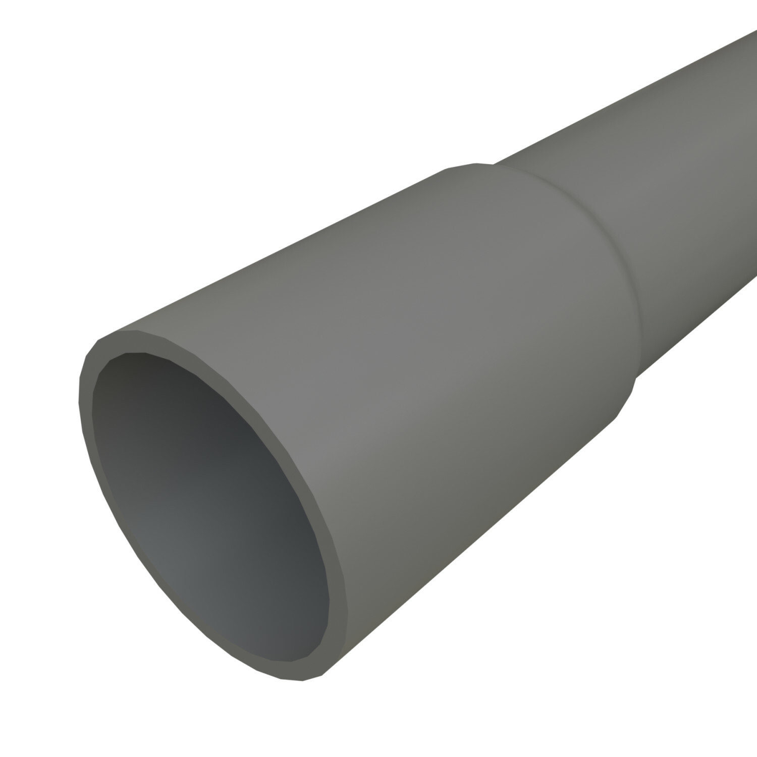 126520 Non-Metallic Conduit Fitting, 4 in Trade, 4.5 in Dia Outside, 10 ft L, PVC