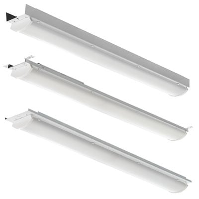 UFITRS L96 12000LM SEF MVOLT GZ10 40K 80CRI WH UFITRS Rectangular Standard Efficiency Strip Light, Static LED Lamp, 89 W Fixture, 120 to 277 V AC
