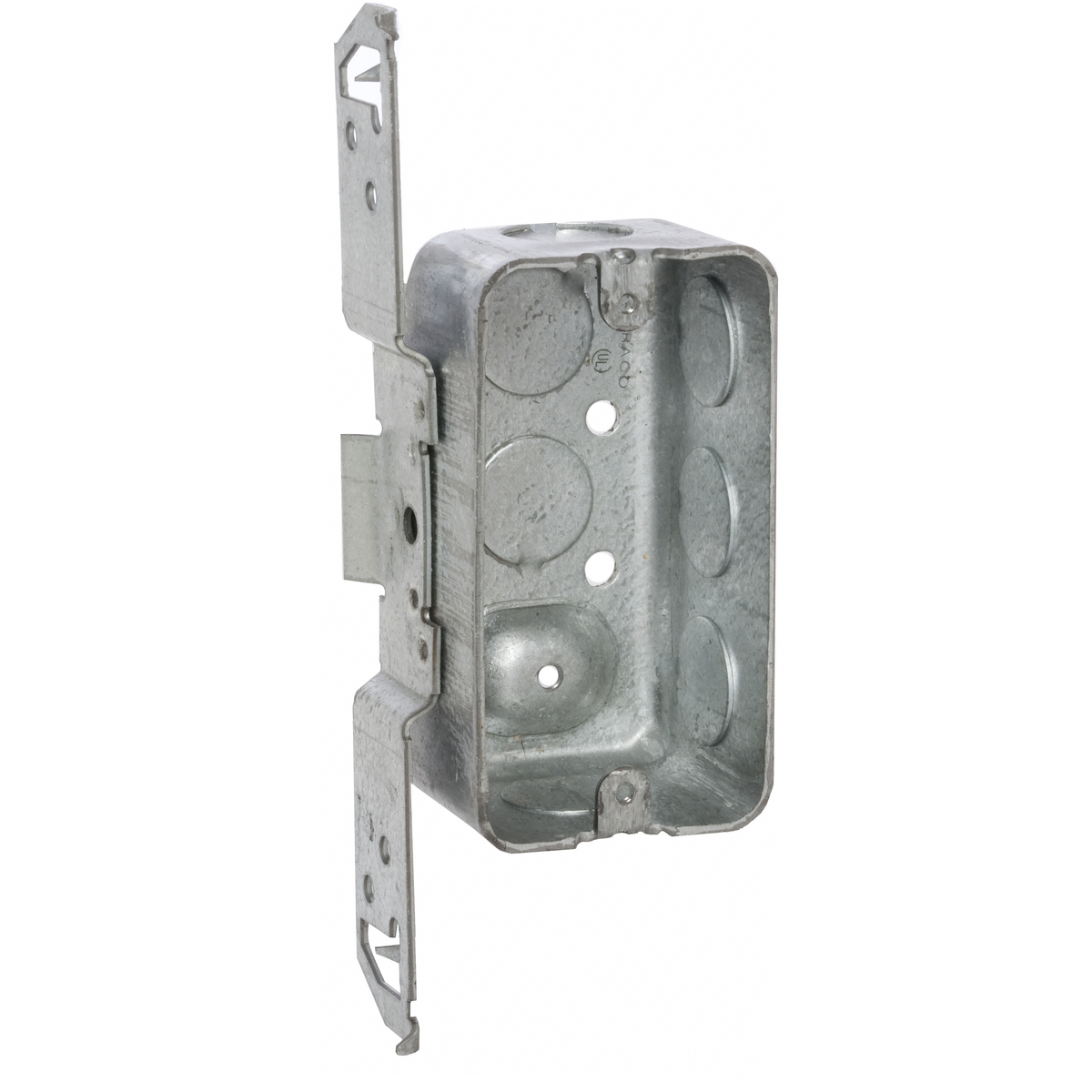662 Handy Box, Steel, 13 cu-in, 1 Gang, 1 Outlet, 3 Knockouts