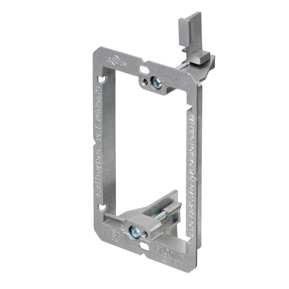 LV1M LV Series Heavy-Duty Low Voltage Mounting Bracket, For Use With Low Voltage Class 2 Cable Management, Fastened Mount, Zinc