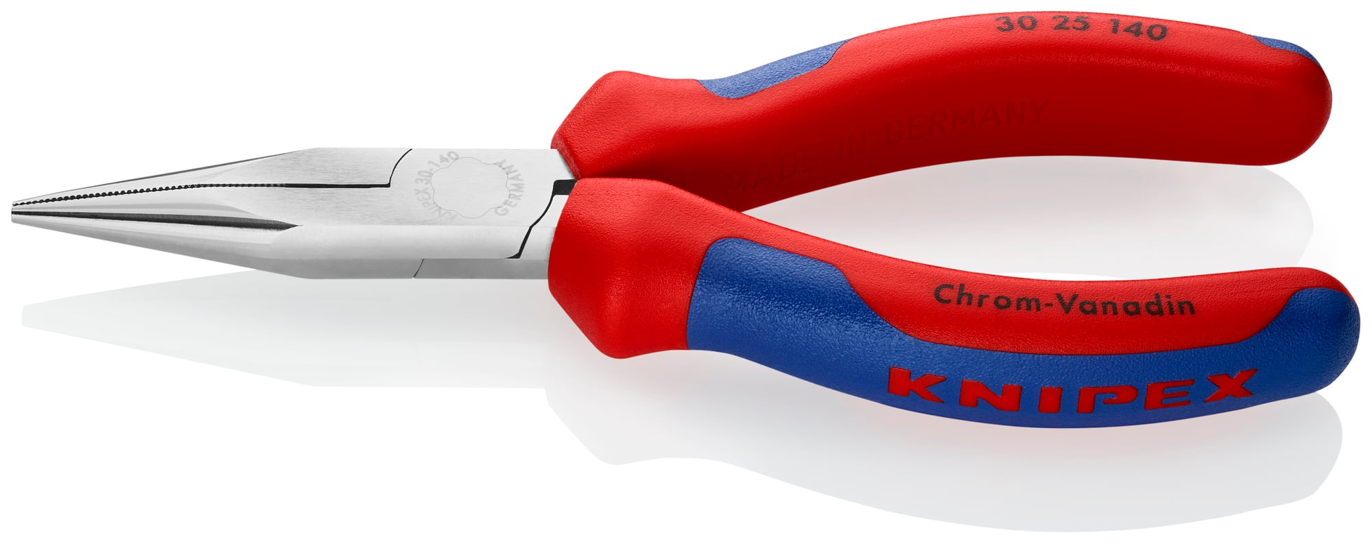 Long Nose Pliers-Half Round Tips, 5 1/2 in., Multi-Component