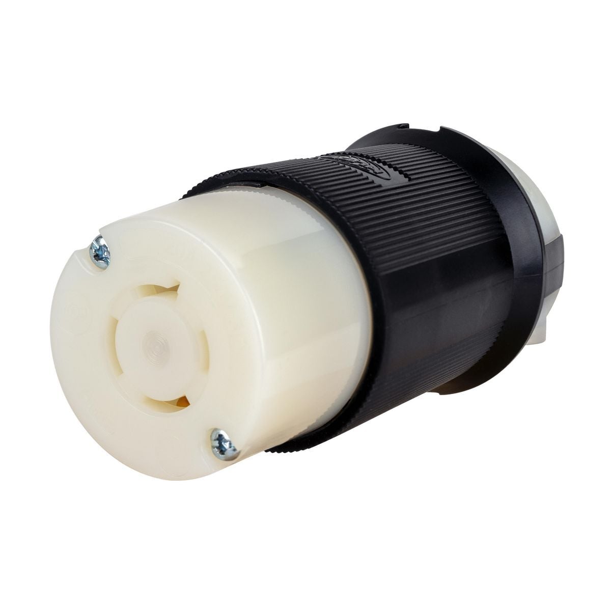HBL2423ST Twist-Lock Locking Connector, 250 V, 20 A, 3 Poles, 4 Wires, Black/White