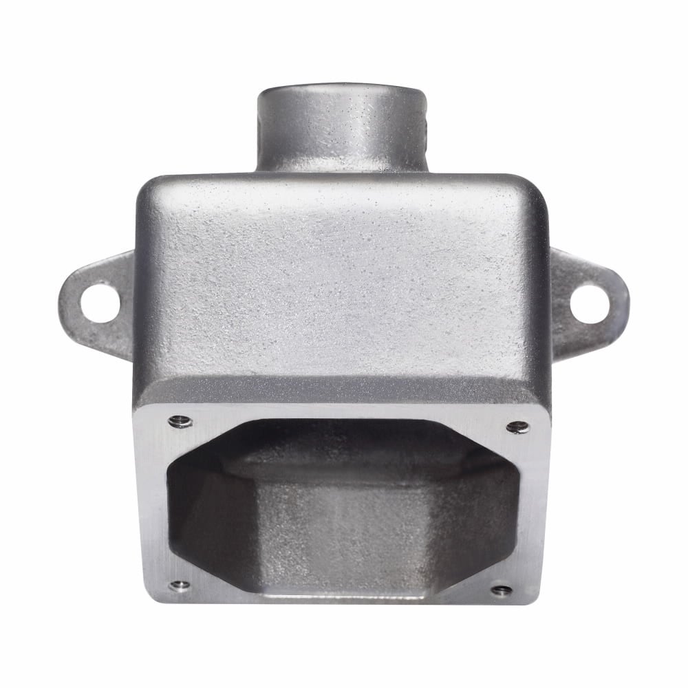 ARE23 Arktite 30 deg Dead End Back Box, 4-1/2 in H x 4-1/4 in W x 3-5/8 in D, For Use With 20/30 A Receptacles and Motor Plugs, Cast Aluminum
