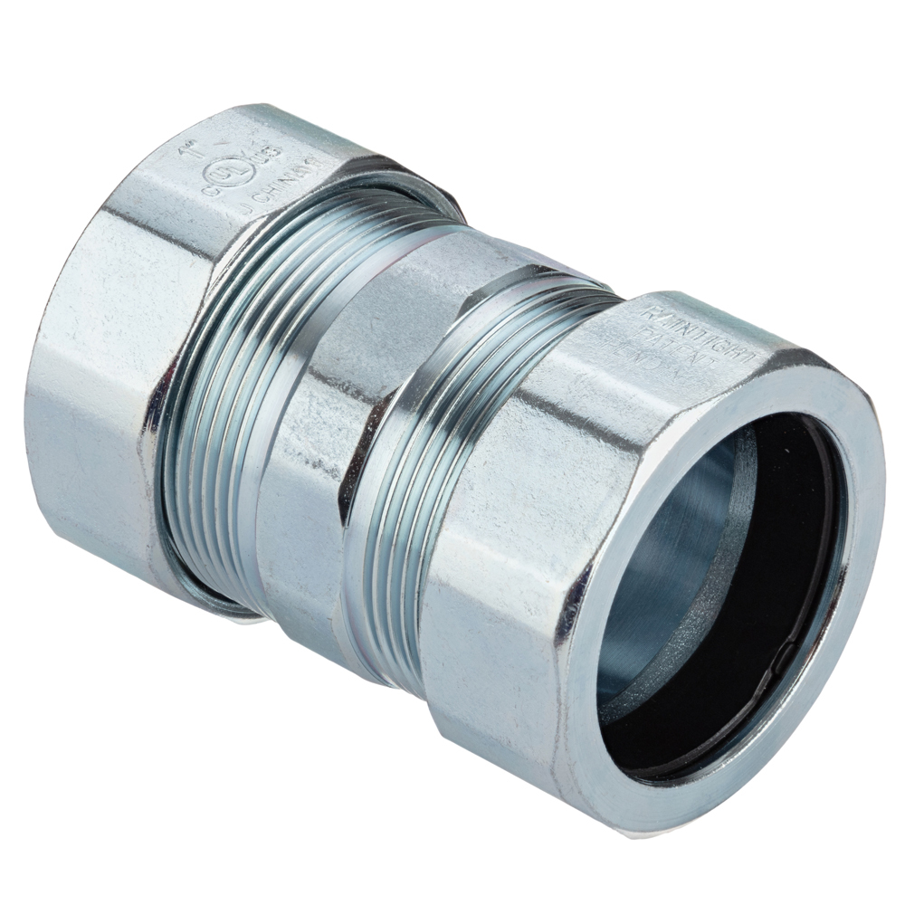 3102-RT Raintight Rigid Compression Coupling, 1 inch, Steel