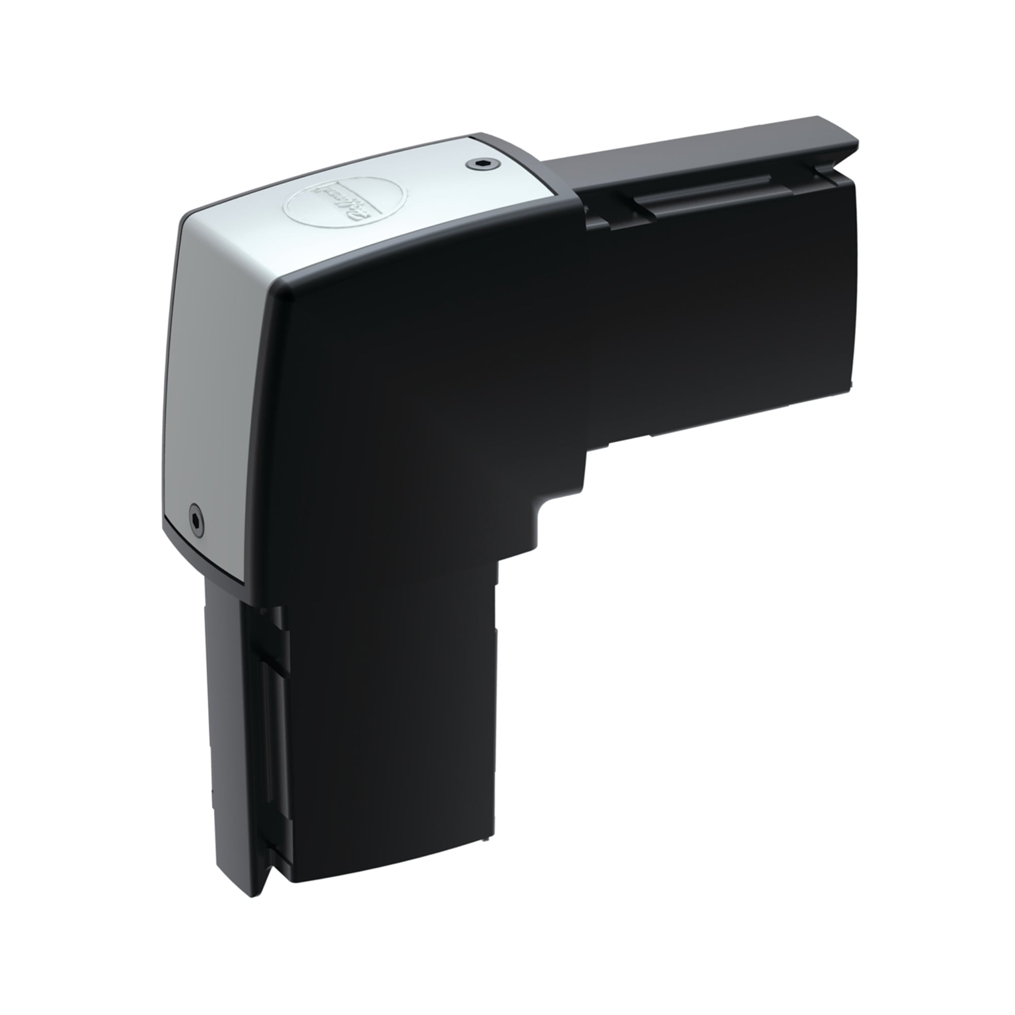 S2ME Syspend CS4 Elbow, 7.76 in H x 7.76 in W, For Use With SYSPEND 281-MAX Suspension System, Aluminum, Black
