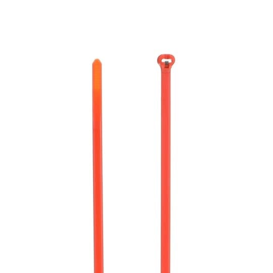 TY26M-3 Ty-Rap Standard High Performance Cable Tie, 10.9 in L x 0.14 in W x 0.04 in THK, Nylon/Polyamide 6.6, Orange