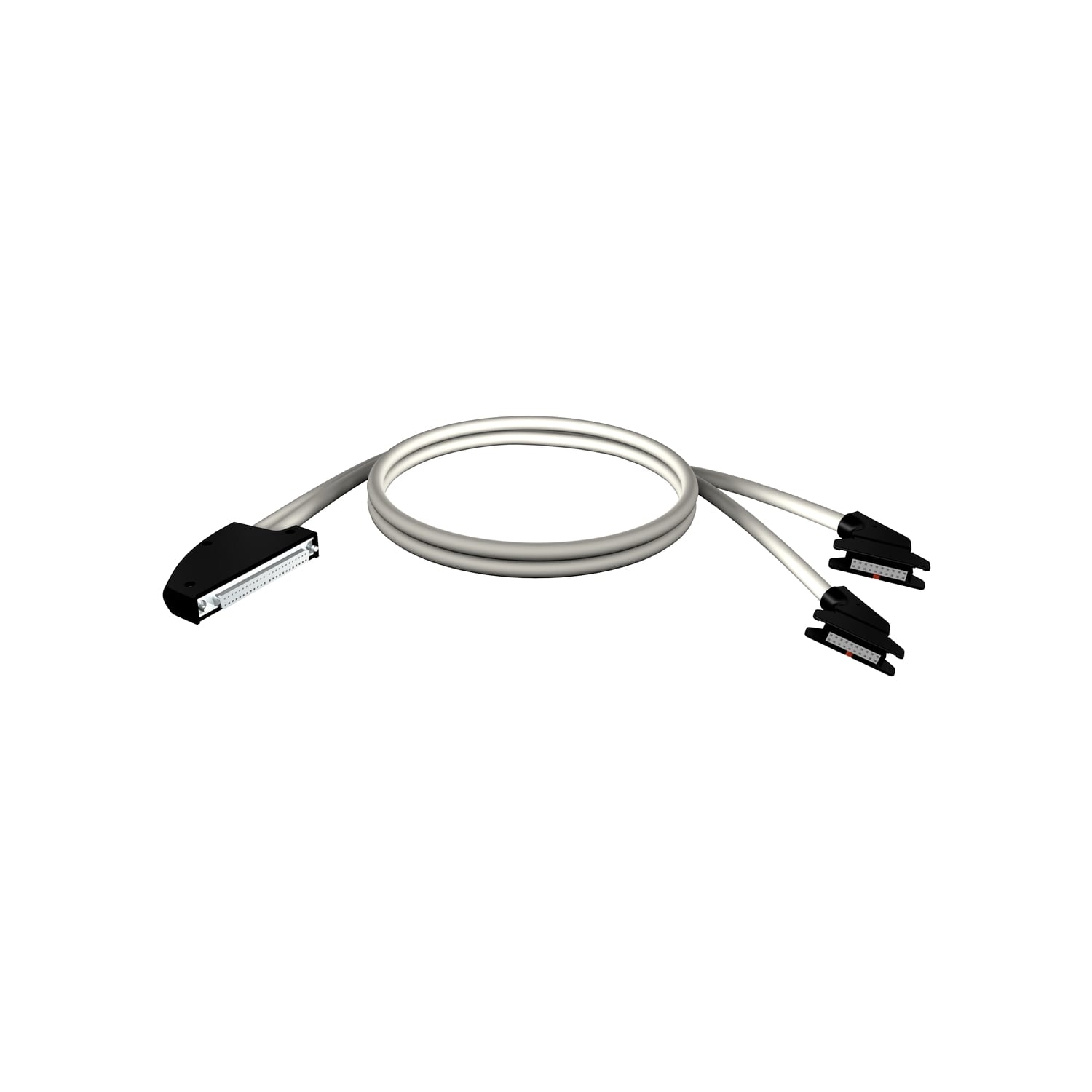 BMXFCC303 Modicon 2-Cable 40-Wire Preformed Cord Set, 3 m L Cable, For Use With Modicon X80 I/O Platform Discrete I/O Module and TELEFAST ABE7 Sub-Bases