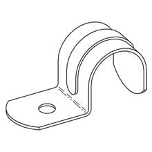 B2301-3/4ZN 1-Hole Conduit Strap, 3/4 in, For Use With EMT Conduit, Low Carbon Steel, Zinc Plated