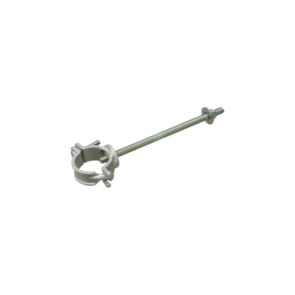 2350 Universal Pipe Support With 10 in Bolt, Steel Screws, For Use With 2 in Mast, Aluminum, Silver
