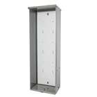 36x8x12 Screw Cover Type 3R Steel No Knockouts ANSI 61 Gray Padlocking Provision Special Punching Left Side