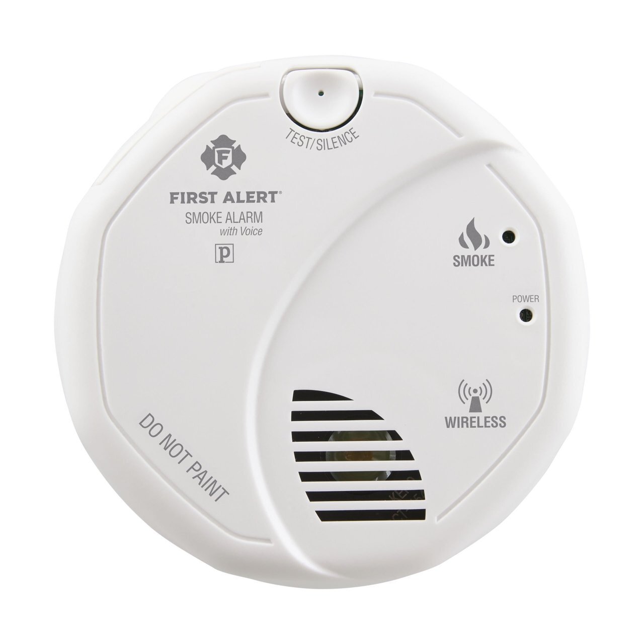 SA511B Smoke Alarm, AA Battery-operated, Wireless, Photoelectric, Voice and Location
