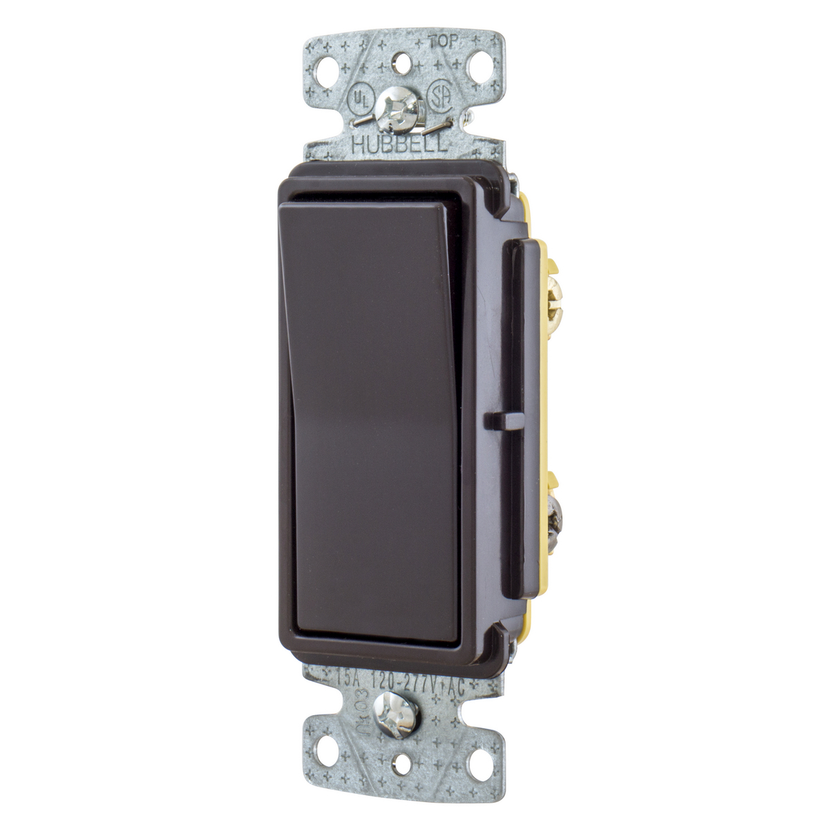RSD315 Decorator Residential Grade Standard Rocker Switch, 120/277 V, 15 A, 4155 W Power Rating, 2 Position Contact