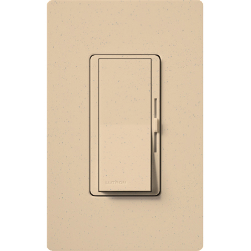 DVSCCL-153P-DS Diva C.L 3-Way Designer Style Dimmer Switch, 120 VAC, 1 Poles, Slide-to-Bright/Dim Operation, Desertstone