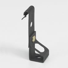 BH6-F1 Vertical Flange Hanger, 3/8 in Rod, 160 lb, Cold Rolled High Carbon Steel, Zinc Phosphate, Domestic