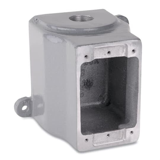 3701A Russellstoll Shallow Device Box, Aluminum, 1 Gangs