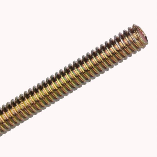 R-628 Steel City Continuous Threaded Rod, 1/4-20, 6 ft OAL, Steel