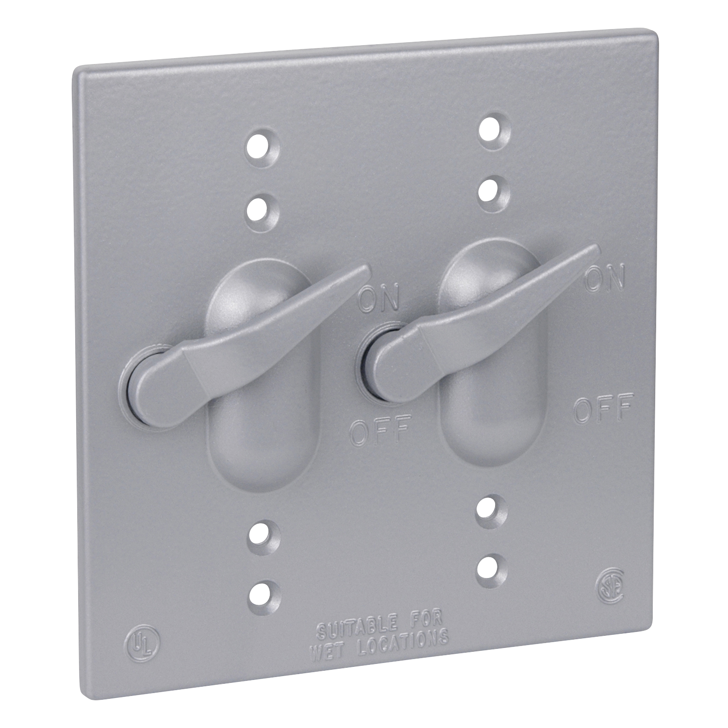 2CCT-1 Red Dot Dry-Tite Weatherproof Receptacle Cover, Die Cast Aluminum