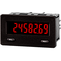 CUB5B000 Miniature Electronic Counter, 8 Digits, LED Display