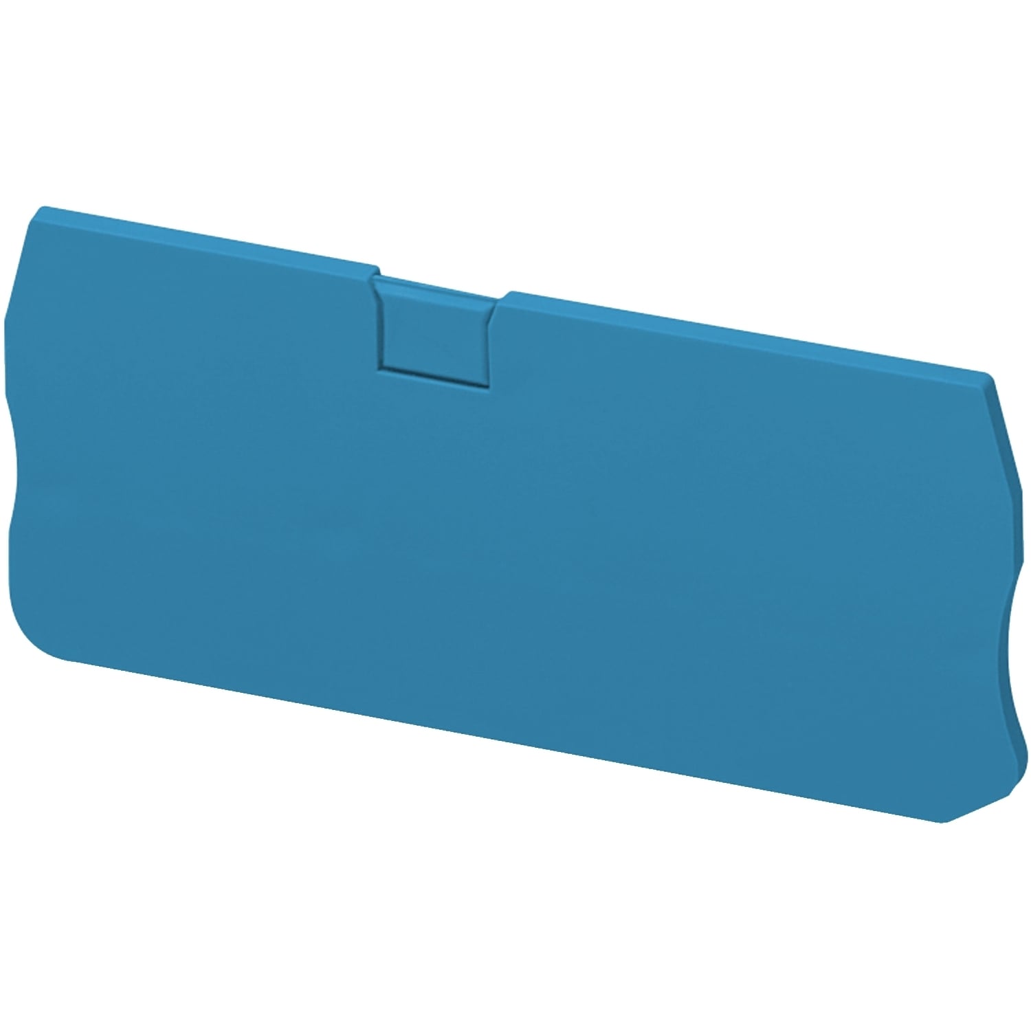 NSYTRACR24BL Linergy 4-Point End Cover Plate, For Use With NSYTRR24 Spring Terminal Block and Push-In Terminal Block, Blue