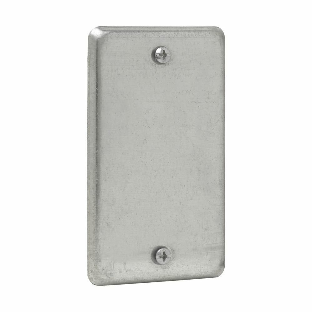 TP608 Eaton Crouse-Hinds series Utility Box Cover, Blank, Steel, Blank