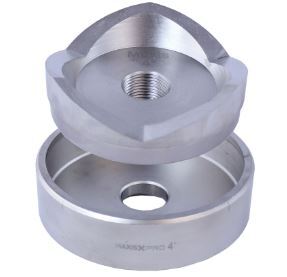 MPC50PRO Punch Cup, 1/2 in Conduit/Pipe, 0.89 in ID Knockout, Stainless Steel, 10 ga