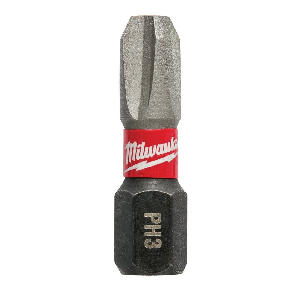 48-32-4113 Shockwave Impact Duty Impact Insert Bit, #3 Phillips Point, 1 in OAL, 1/4 in, Custom Alloy76 Steel