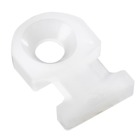 Miniature Mounting Base, Natural Nylon 6.6 for Temperatures up to 85 Degrees Celsius (185 F), Length of 19.1mm (0.752 Inches), Width of 12.7mm (0.50 Inches), Height of 3.2mm (0.126 Inches), #8 Screw Mounting Method, 100 Pack
